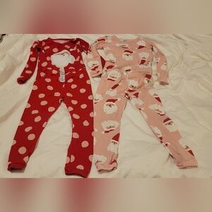 Christmas Santa pajamas bundle 4t